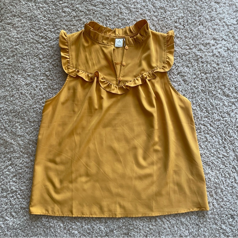 Paper Crane Mustard Blouse
